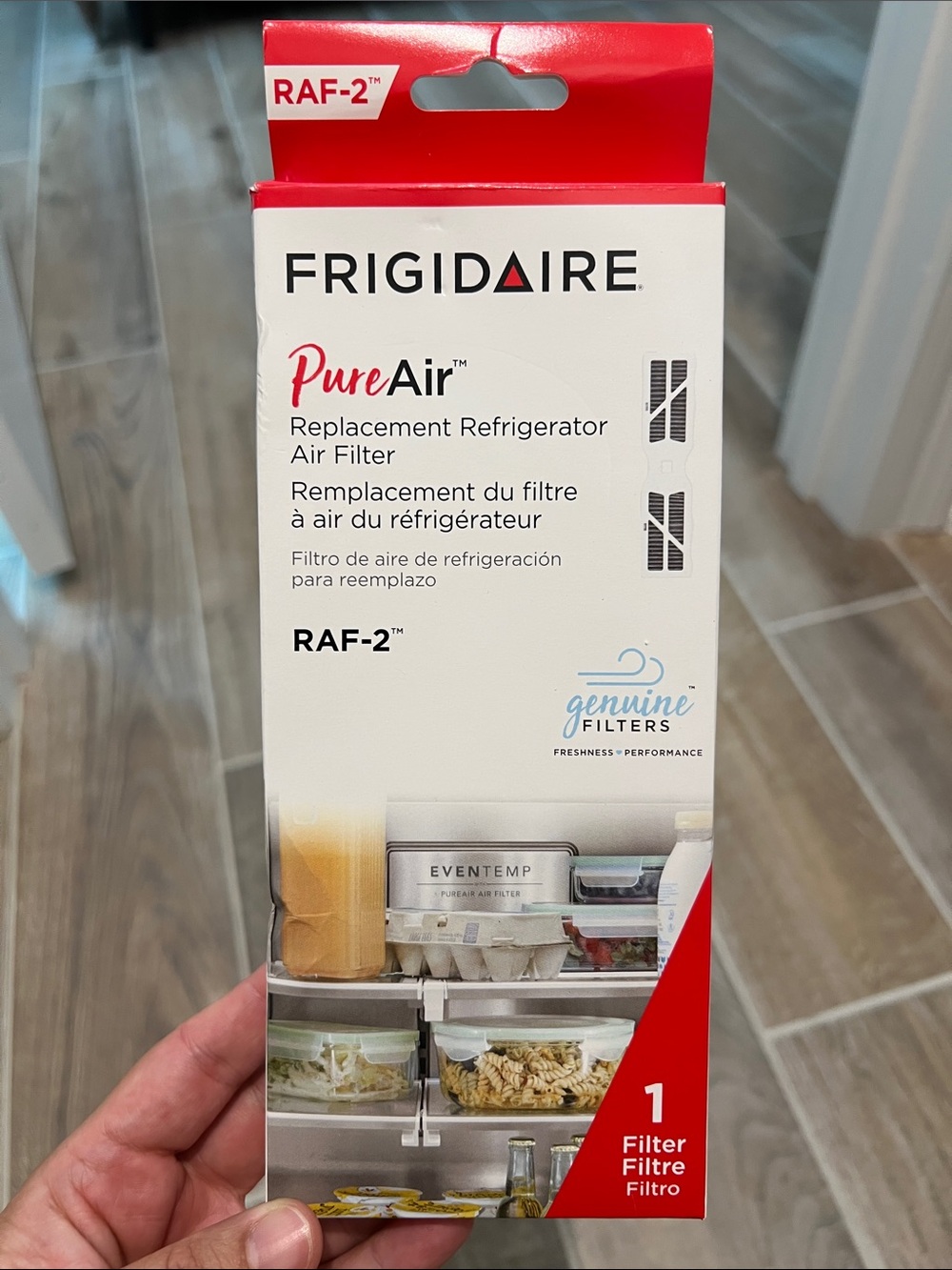 Frigidaire PureAir RAF-2 Replacement Refrigerator Air Filter — White & Red